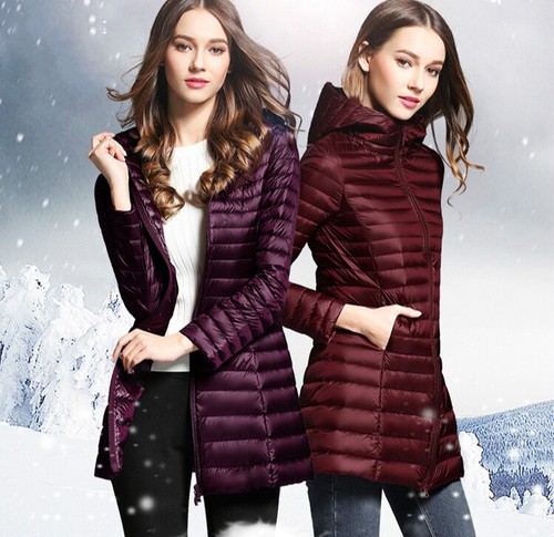 Women duck down - women's, hooded