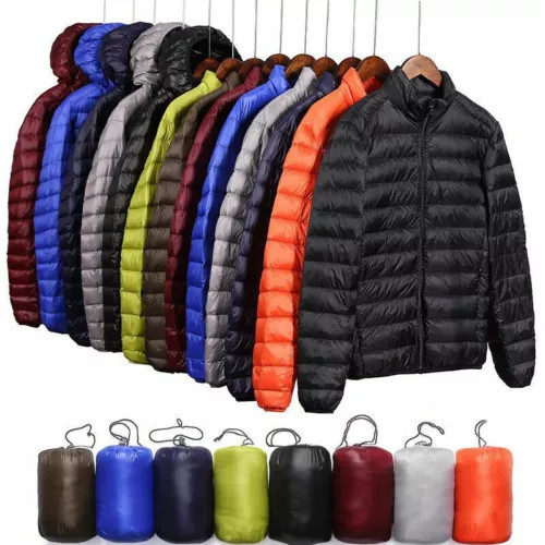 Men duck down jacket - men's, winter