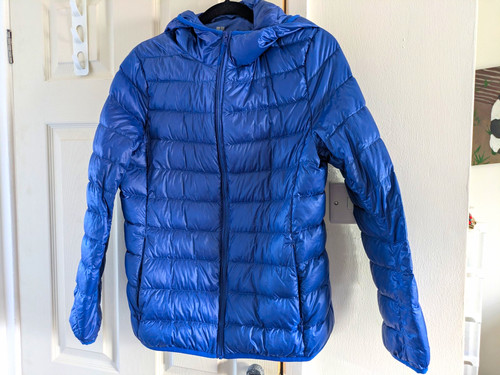 Uniqlo womens blue hooded - uniqlo,