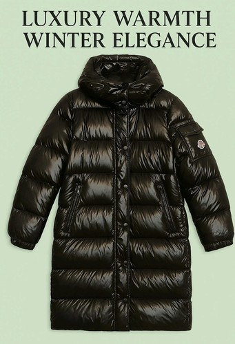 Luxury long glossy down - luxury, puffer