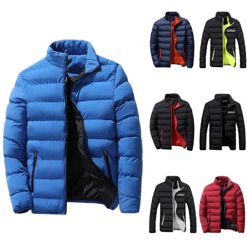 Mens winter warm quilted parka - winter,