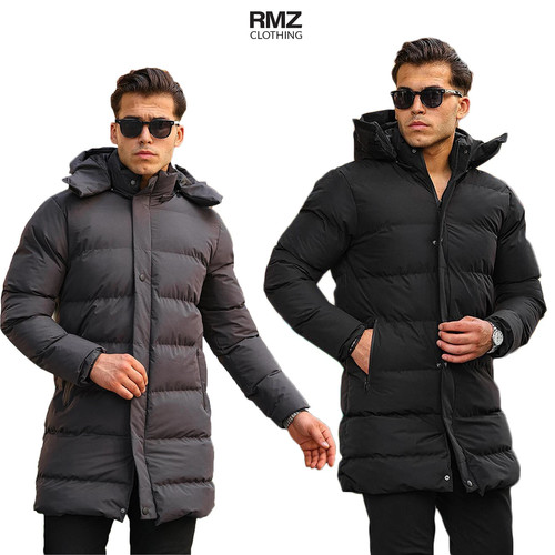 Men scor hooded padded long - hooded,